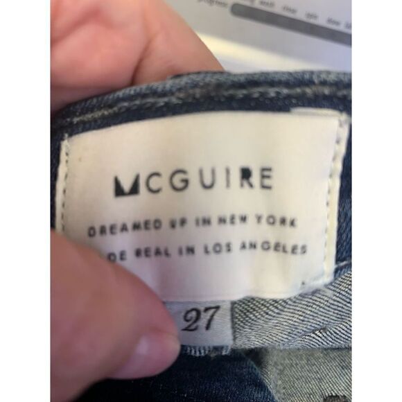 McGuire For Anthropologie Isabeli Lace Up Skinny Jeans Size 27 - Picture 8 of 13